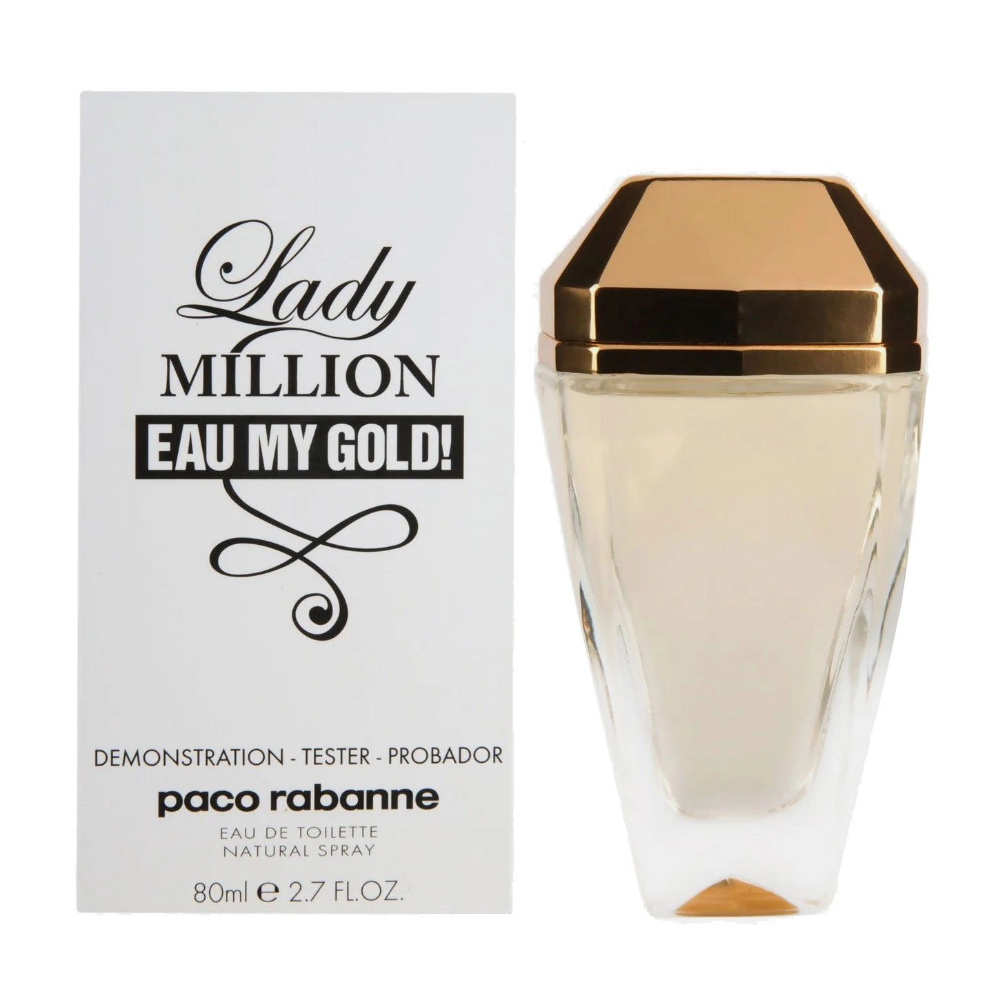 Paco Rabanne Lady Million Eau My Gold Туалетна вода жіноча, 80 мл (ТЕСТЕР) - фото N1