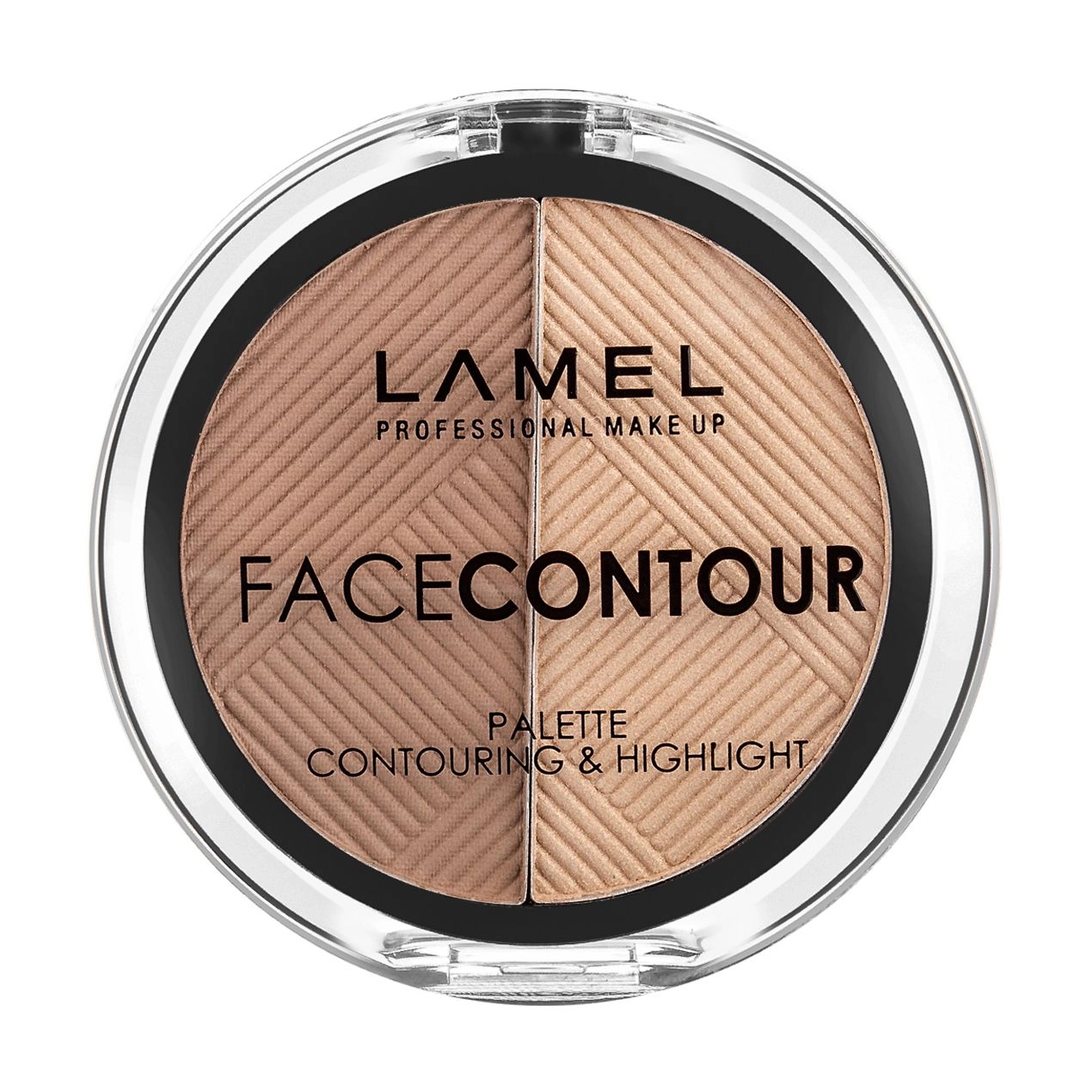 Lamel Professional Палетка для скульптурирования лица Face Contour Palette (контуринг + хайлайтер) тон 401, 6 г - фото N1