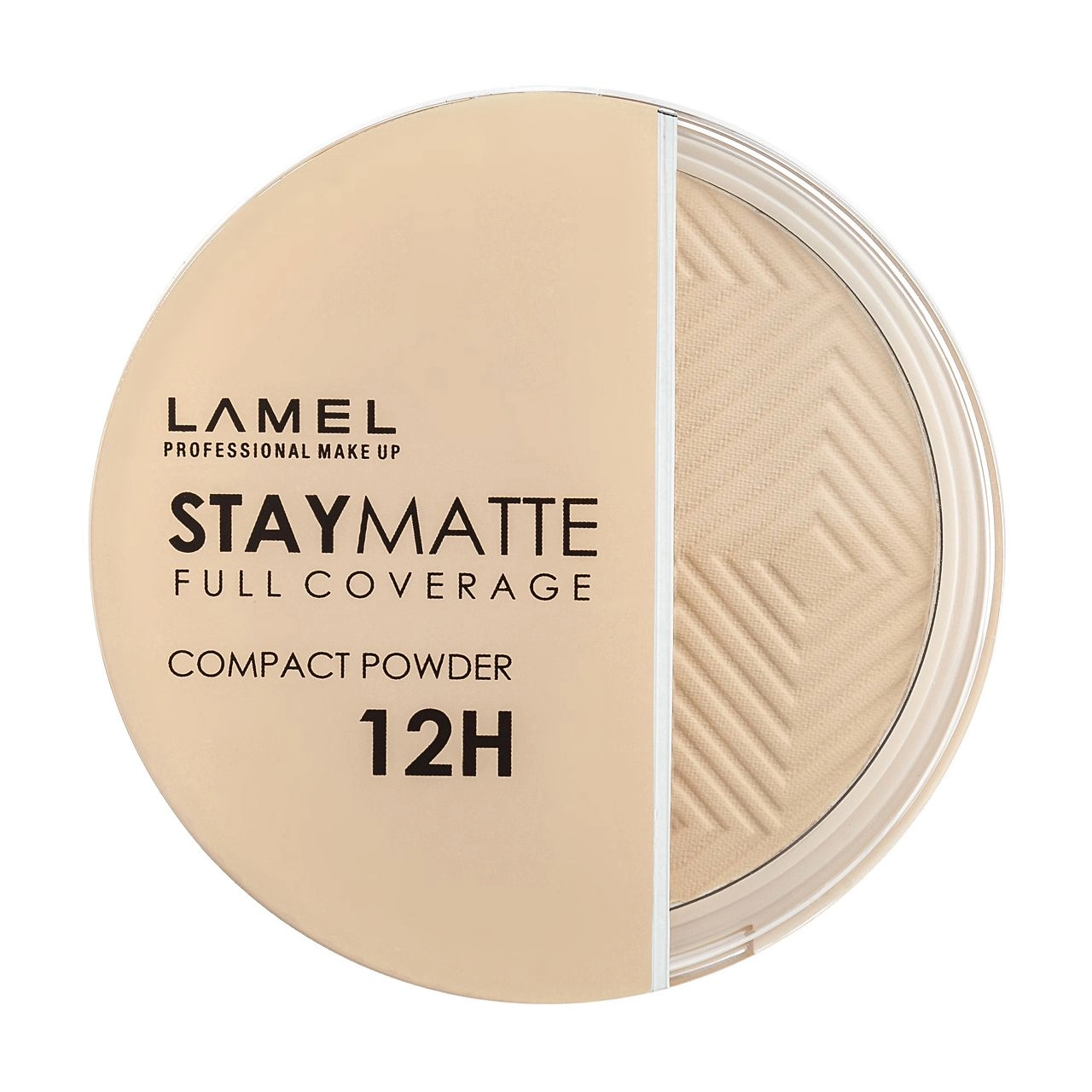 Lamel Professional Пудра компактна Stay Matte Compact Powder матувальна, 401 Porcelain, 12 г - фото N1