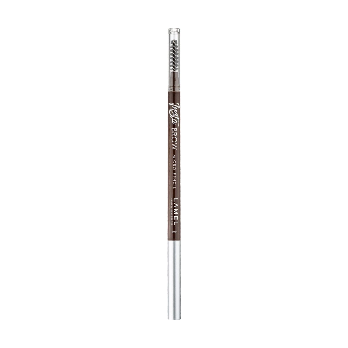 Lamel Professional Олівець для брів Insta Micro Brow Pencil зі щіточкою 402, 0.12 г - фото N2