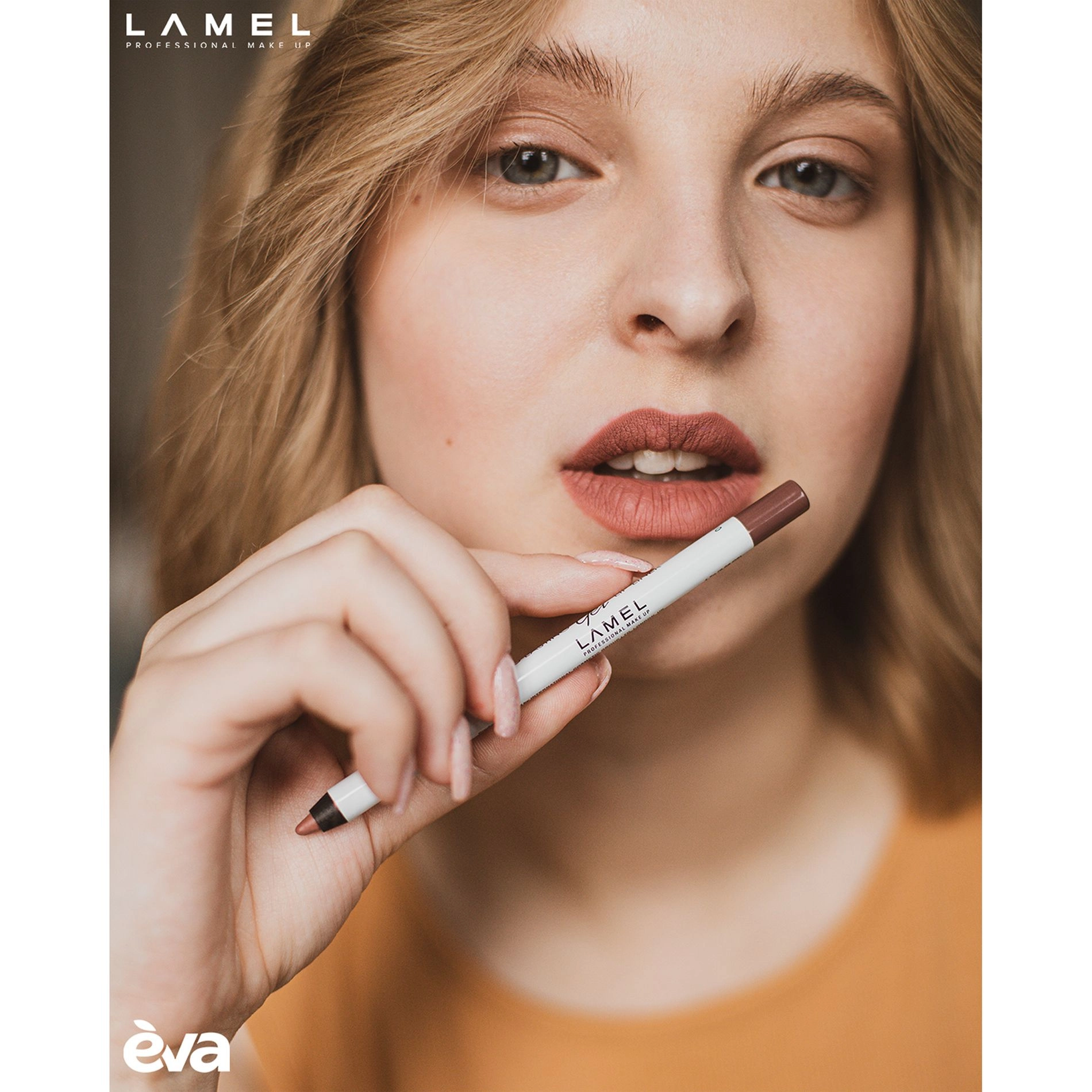 Lamel Professional Стойкий гелевый карандаш для губ Long Lasting Gel Lip Liner 403, 1.7 г - фото N6