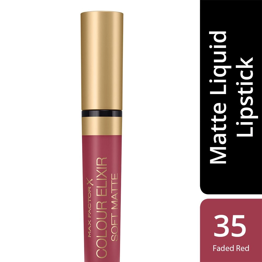 Max Factor Жидкая помада для губ Color Elixir Soft Matte Lipstick 035 Faded Red, 4 мл - фото N2