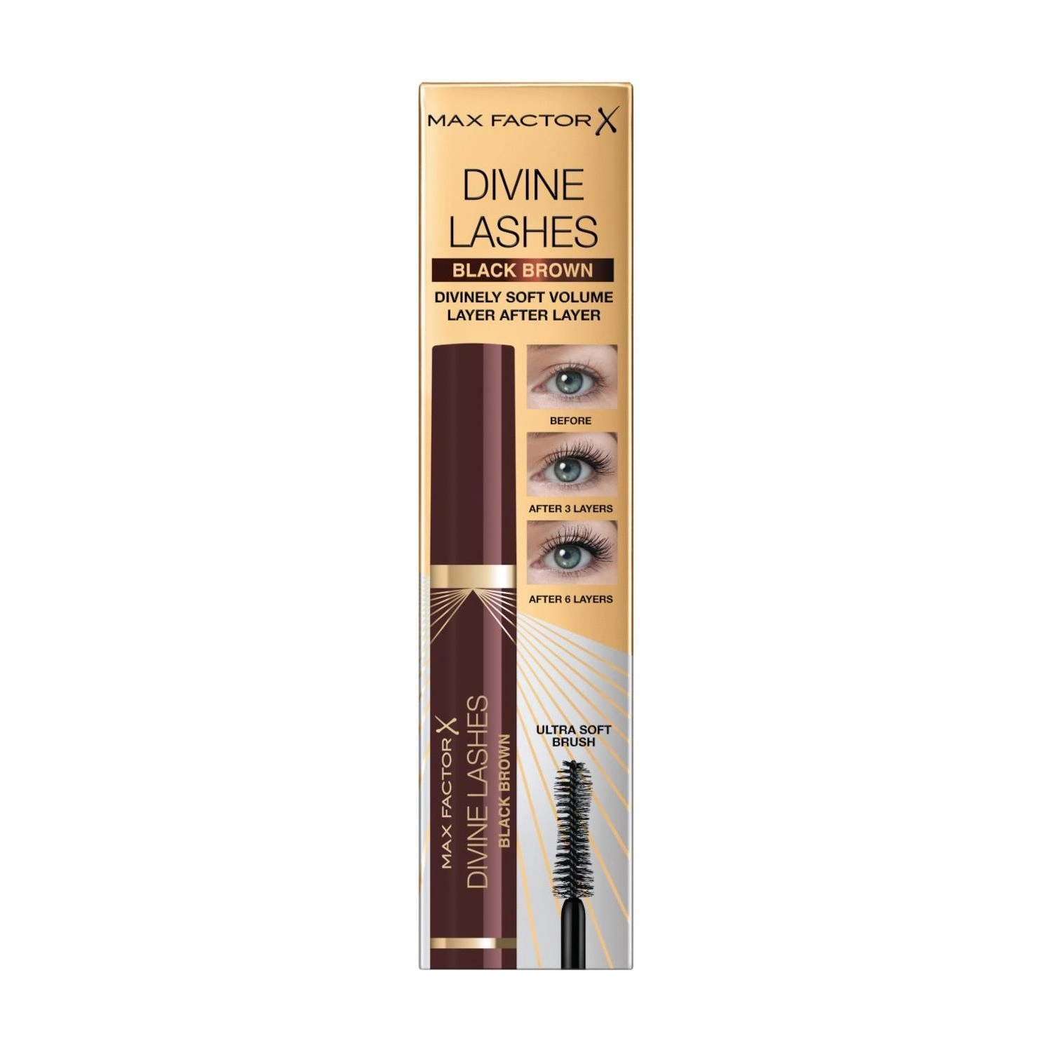 Max Factor Туш для вій Divine Lashes Mascara Black Brown, 8 мл - фото N2