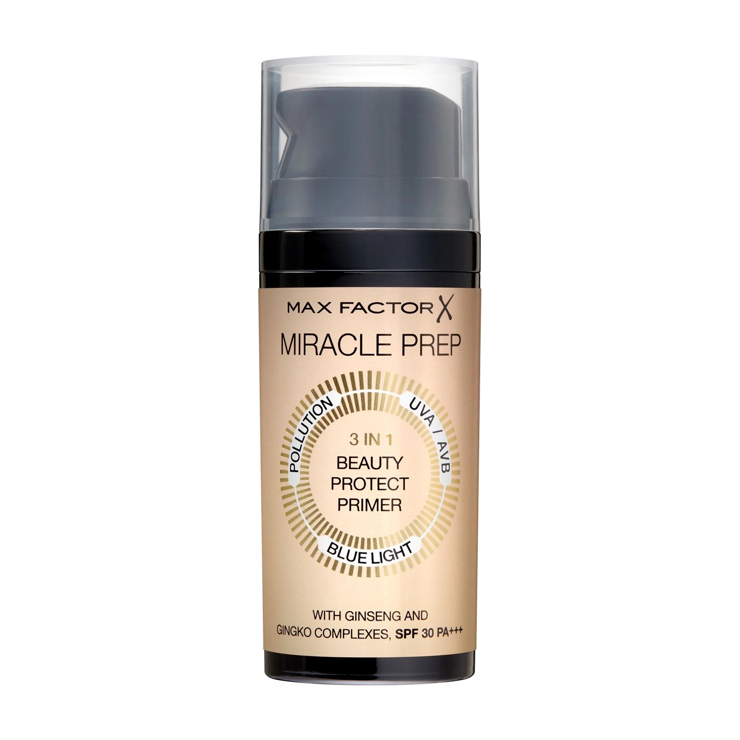 Max Factor Праймер для обличчя Miracle Prep 3 in 1 Beauty Protect Primer SPF 30 PA+, 30 мл - фото N1