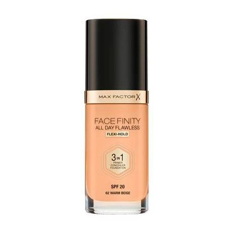 Max Factor Тональна основа Facefinity All Day Flawless 3-in-1 Foundation SPF 20 62 Warm Beige 30 мл - фото N1