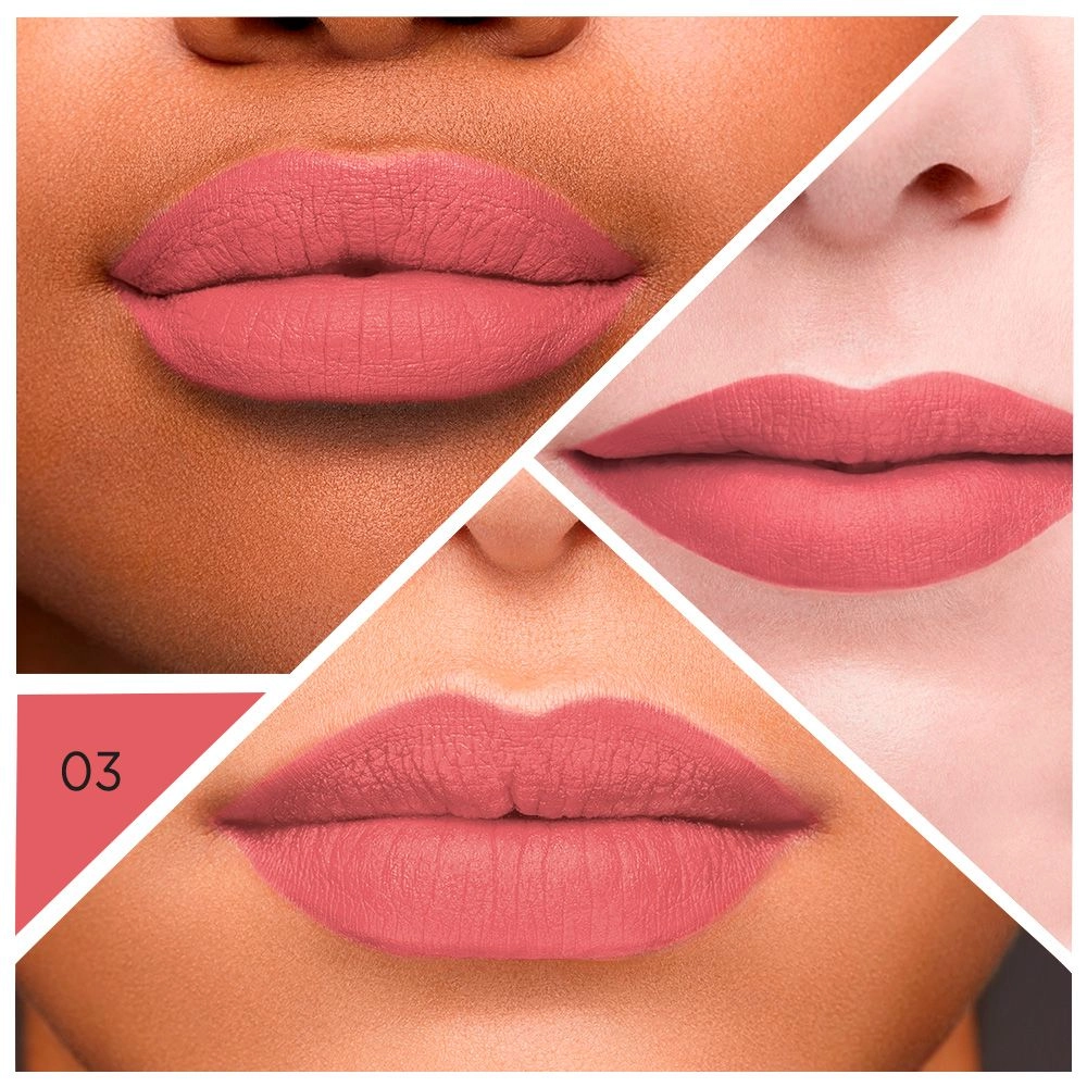 Bourjois Жидкая матовая помада для губ Rouge Velvet Ink Liquid Lipstick 03 Rose Me Tender, 3.5 мл - фото N5