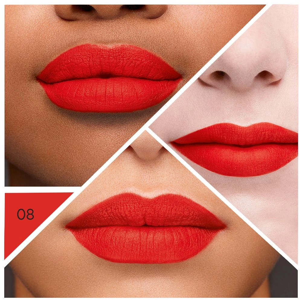Bourjois Жидкая матовая помада для губ Rouge Velvet Ink Liquid Lipstick 08 Coquelic'Hot, 3.5 мл - фото N4