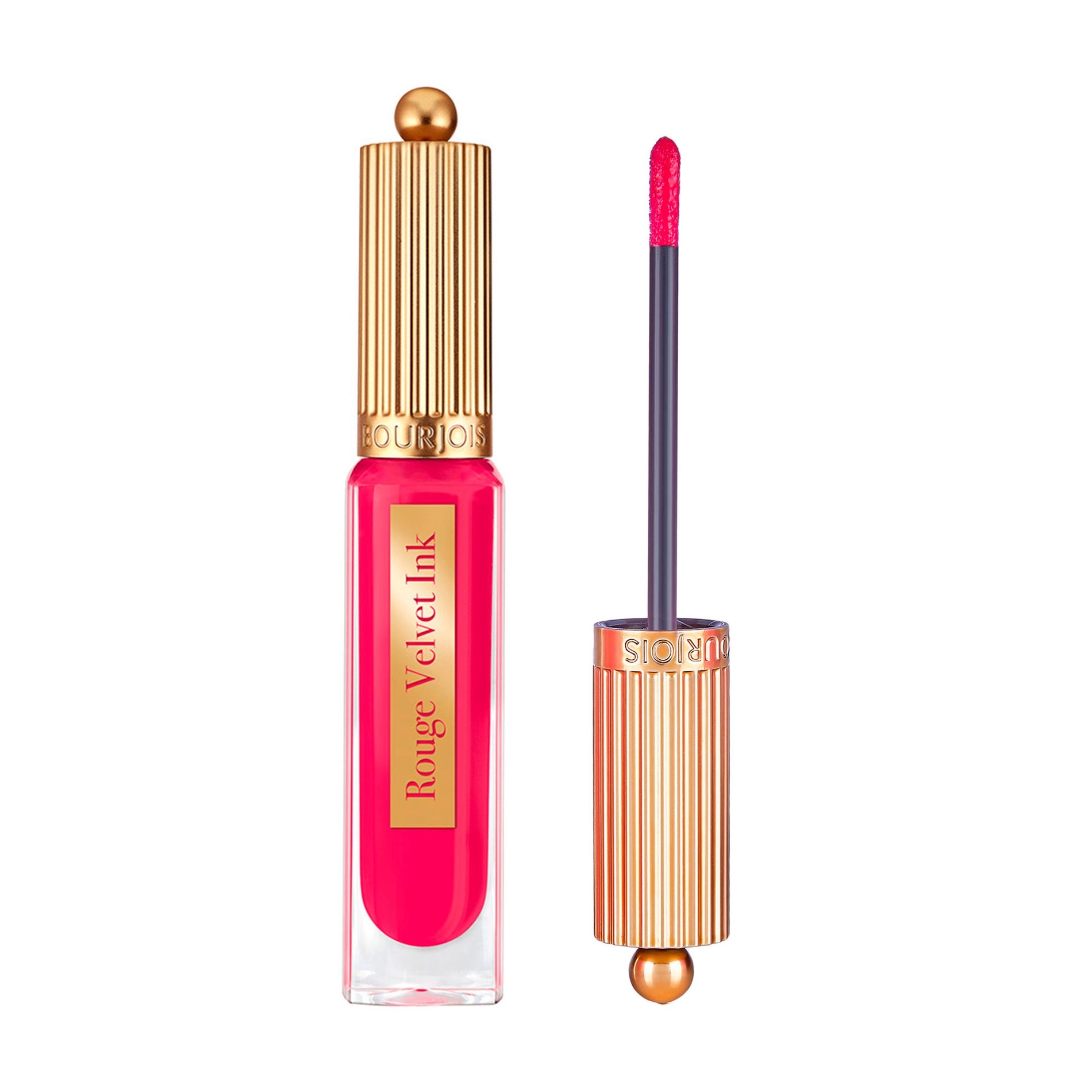 Жидкая матовая помада для губ - Bourjois Rouge Velvet Ink Liquid Lipstick, 07 - Fushia Cha-Cha - фото N2