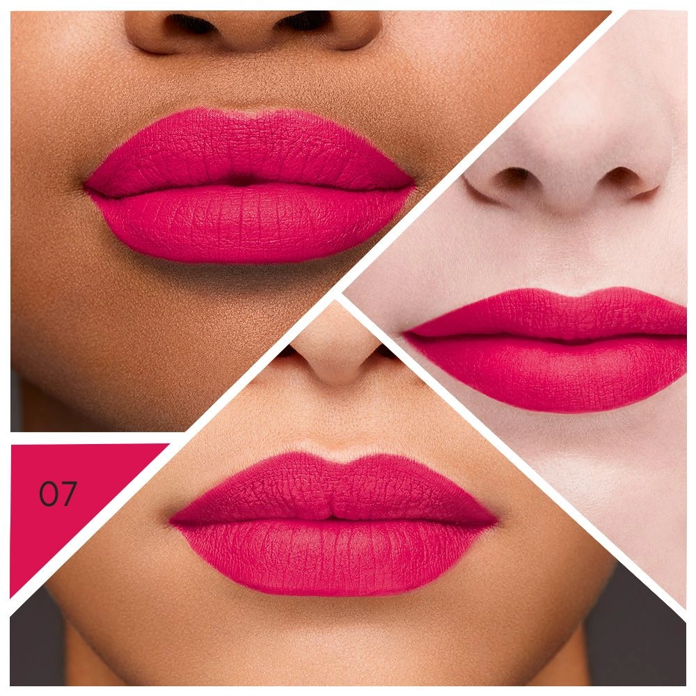 Жидкая матовая помада для губ - Bourjois Rouge Velvet Ink Liquid Lipstick, 07 - Fushia Cha-Cha - фото N4