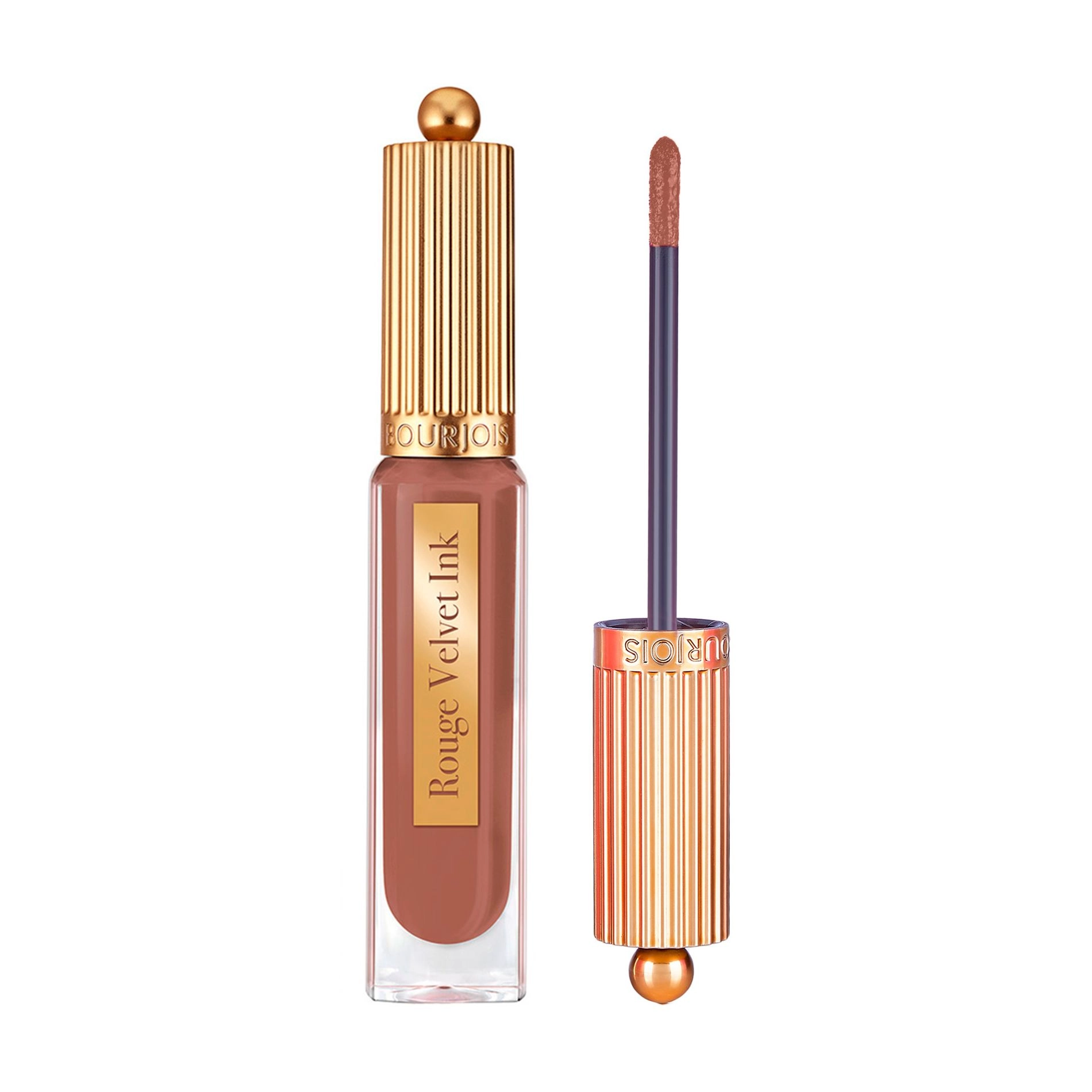 Bourjois Жидкая матовая помада для губ Rouge Velvet Ink Liquid Lipstick 05 Pralinette, 3.5 мл - фото N2