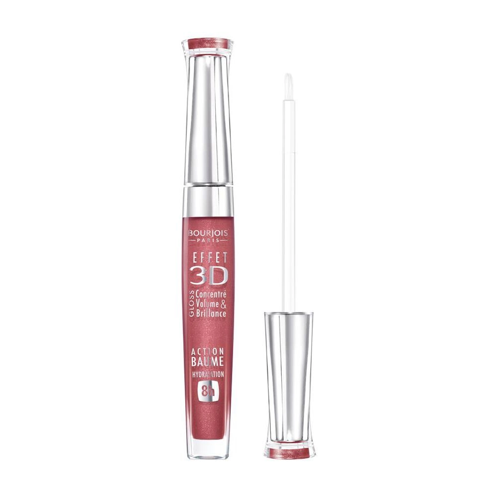 Bourjois Блиск для губ Gloss Effet 3D Balm Action 8H з ефектом бальзаму, 03 Brun Rose Academic, 5.7 мл - фото N2