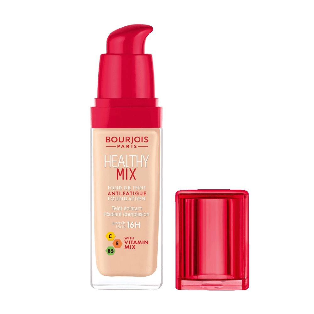 Bourjois Тональна основа для обличчя Healthy Mix Anti-Fatigue Foundation 16H з вітамінами C, E, B5, 30 мл - фото N2