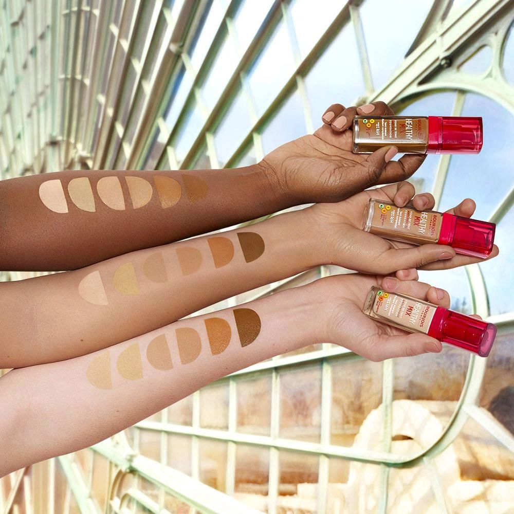 Bourjois Тональна основа для обличчя Healthy Mix Anti-Fatigue Foundation 16H з вітамінами C, E, B5, 52 Vanilla, 30 мл - фото N5