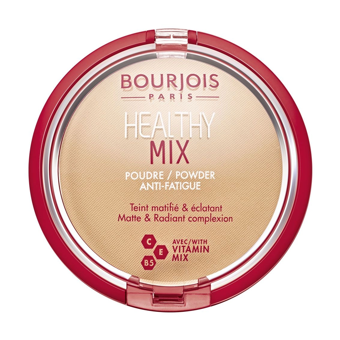 Bourjois Компактна пудра для обличчя Healthy Mix Poudre Powder 02 Golden Ivory, 10 г - фото N1