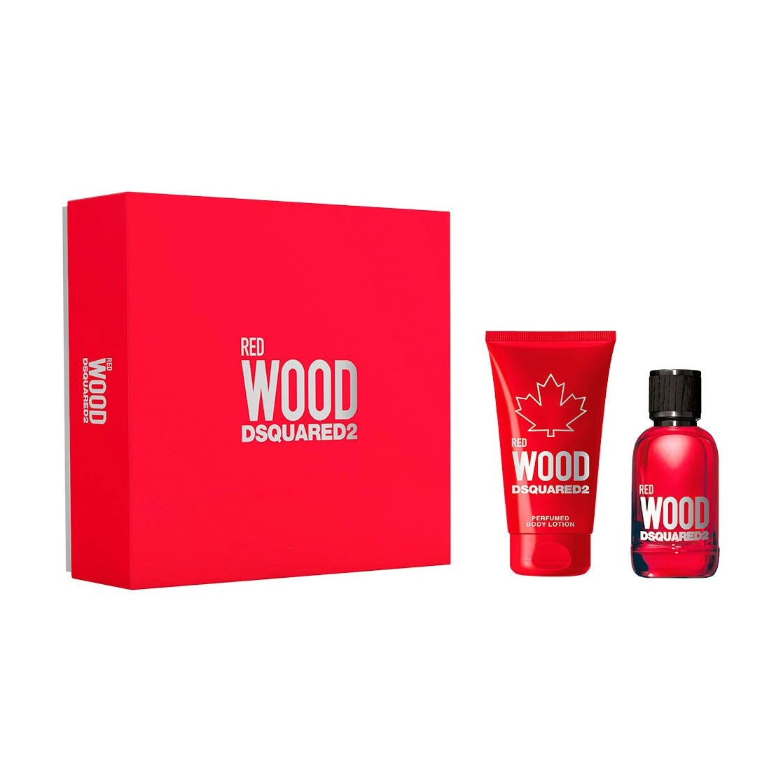 Dsquared2 Парфюмированный набор женский Red Wood Pour Femme (туалетная вода, 100 мл + лосьон для тела, 150 мл) - фото N1