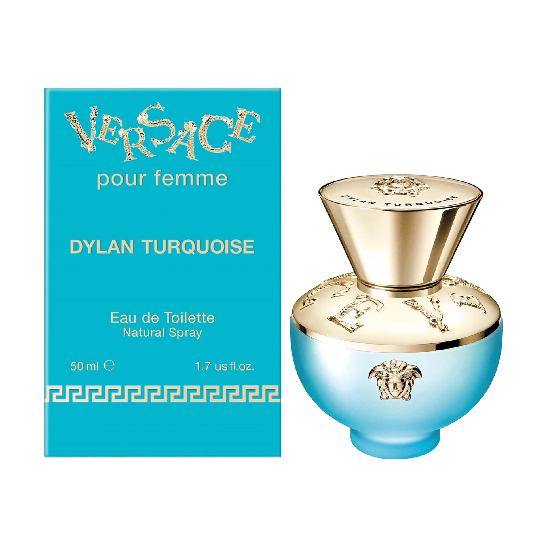 Туалетна вода жіноча - Versace Dylan Turquoise Pour Femme, 50 мл - фото N1