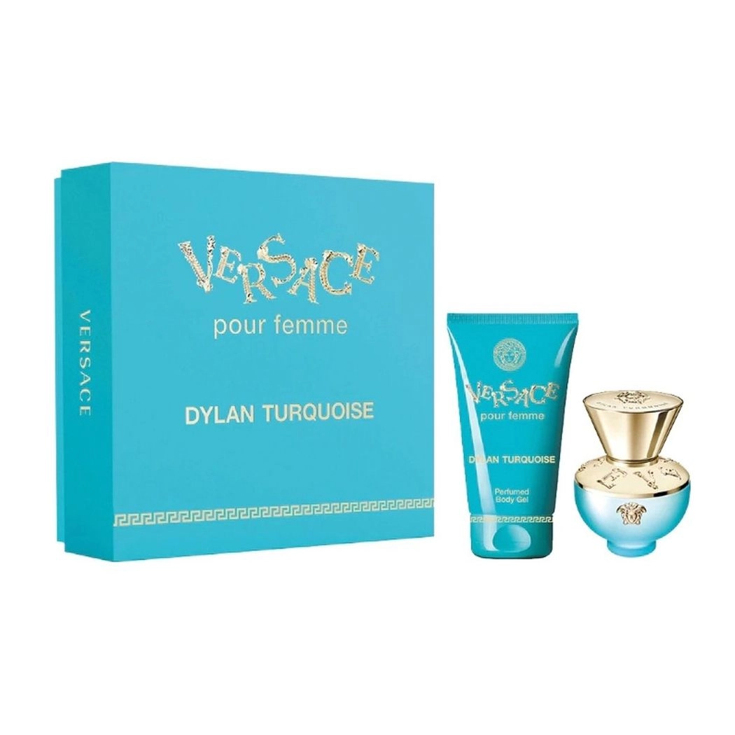 Versace Парфумований набір жіночий Dylan Turquoise Pour Femme (туалетна вода, 30 мл + гель для душу, 50 мл) - фото N1