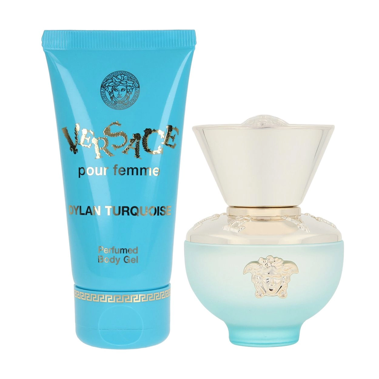 Versace Парфюмированный набор женский Dylan Turquoise Pour Femme (туалетная вода, 30 мл + гель для душа, 50 мл) - фото N2