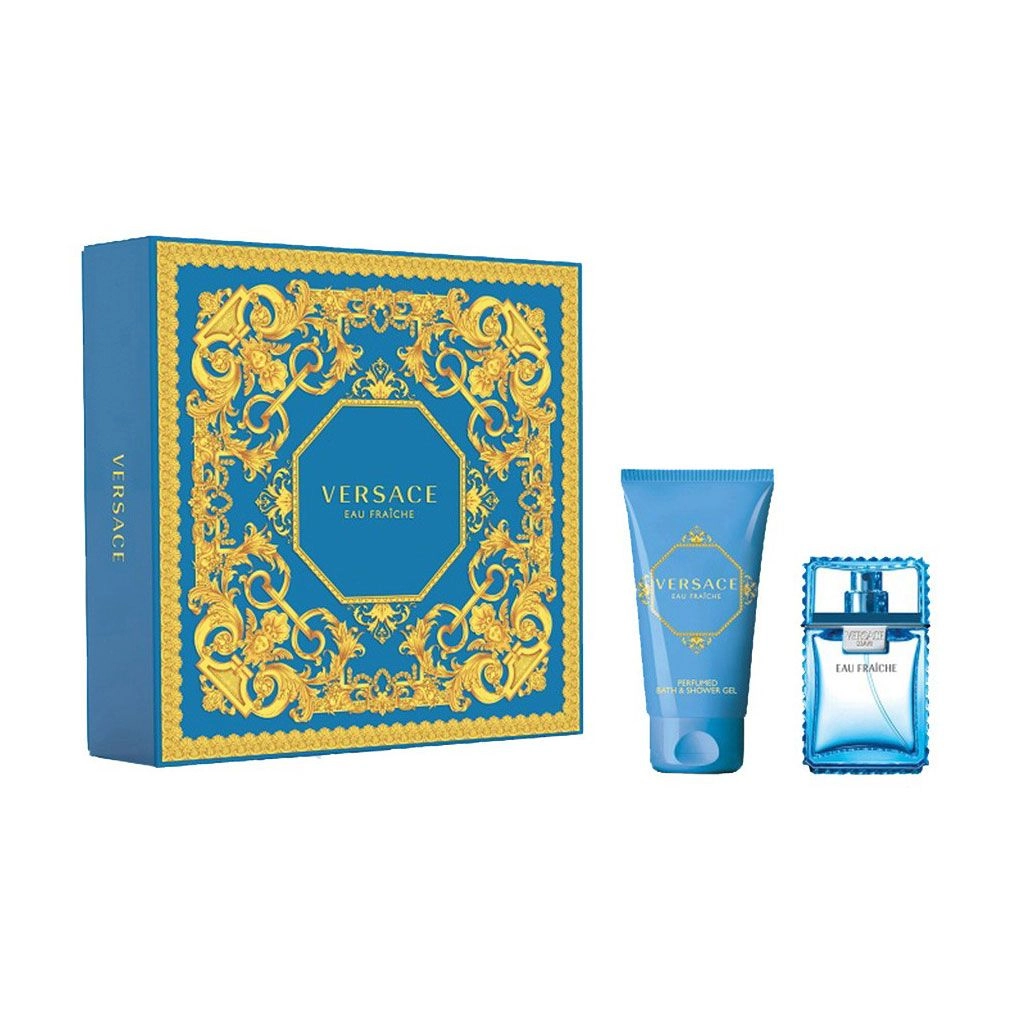 Versace Парфумований набір чоловічий Man Eau Fraiche (туалетна вода, 30 мл + гель для душу, 50 мл) - фото N1