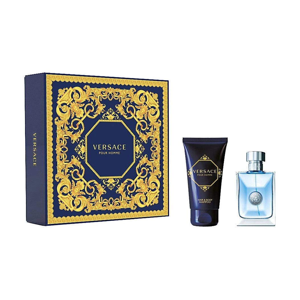 Versace Парфюмированный набор мужской Pour Homme (туалетная вода, 30 мл + шампунь для тела и волос, 50 мл) - фото N1