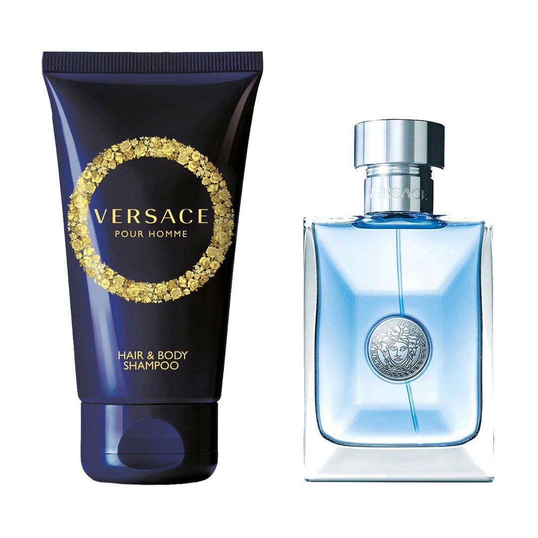 Versace Парфумований набір чоловічий Pour Homme (туалетна вода, 30 мл + шампунь для тіла та волосся, 50 мл) - фото N2