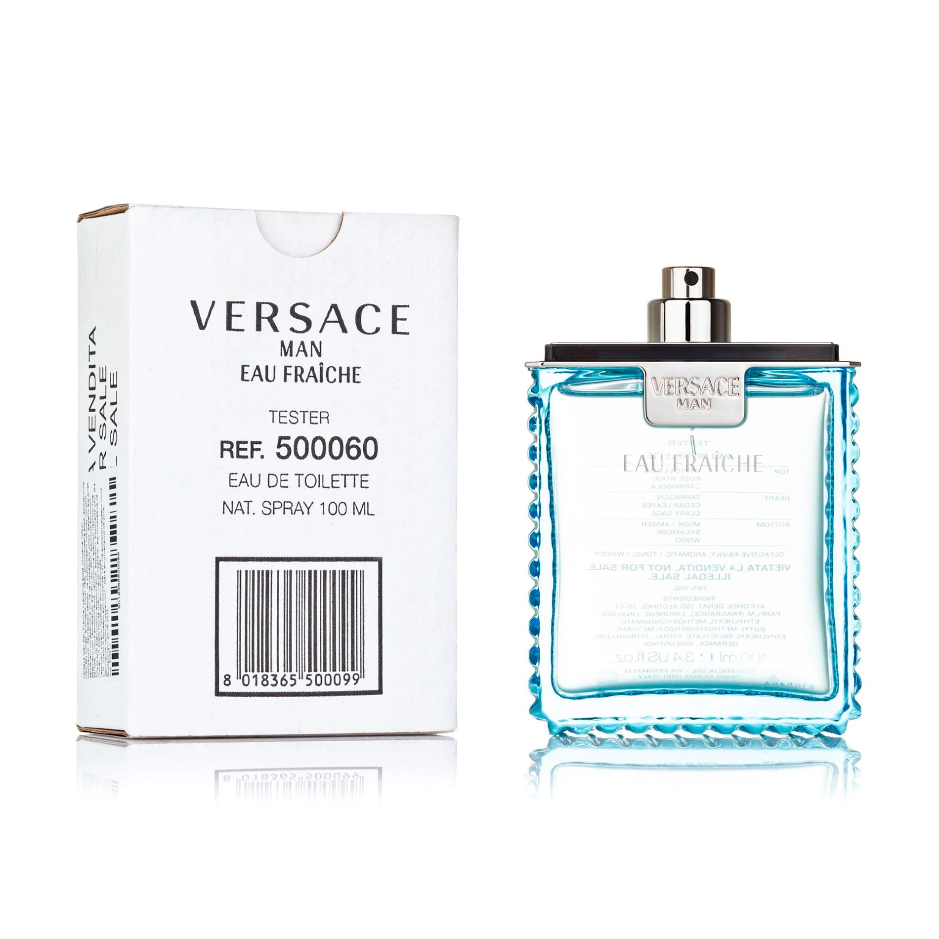 Versace Man Eau Fraiche Туалетна вода чоловіча, 100 мл (ТЕСТЕР без кришки) - фото N2