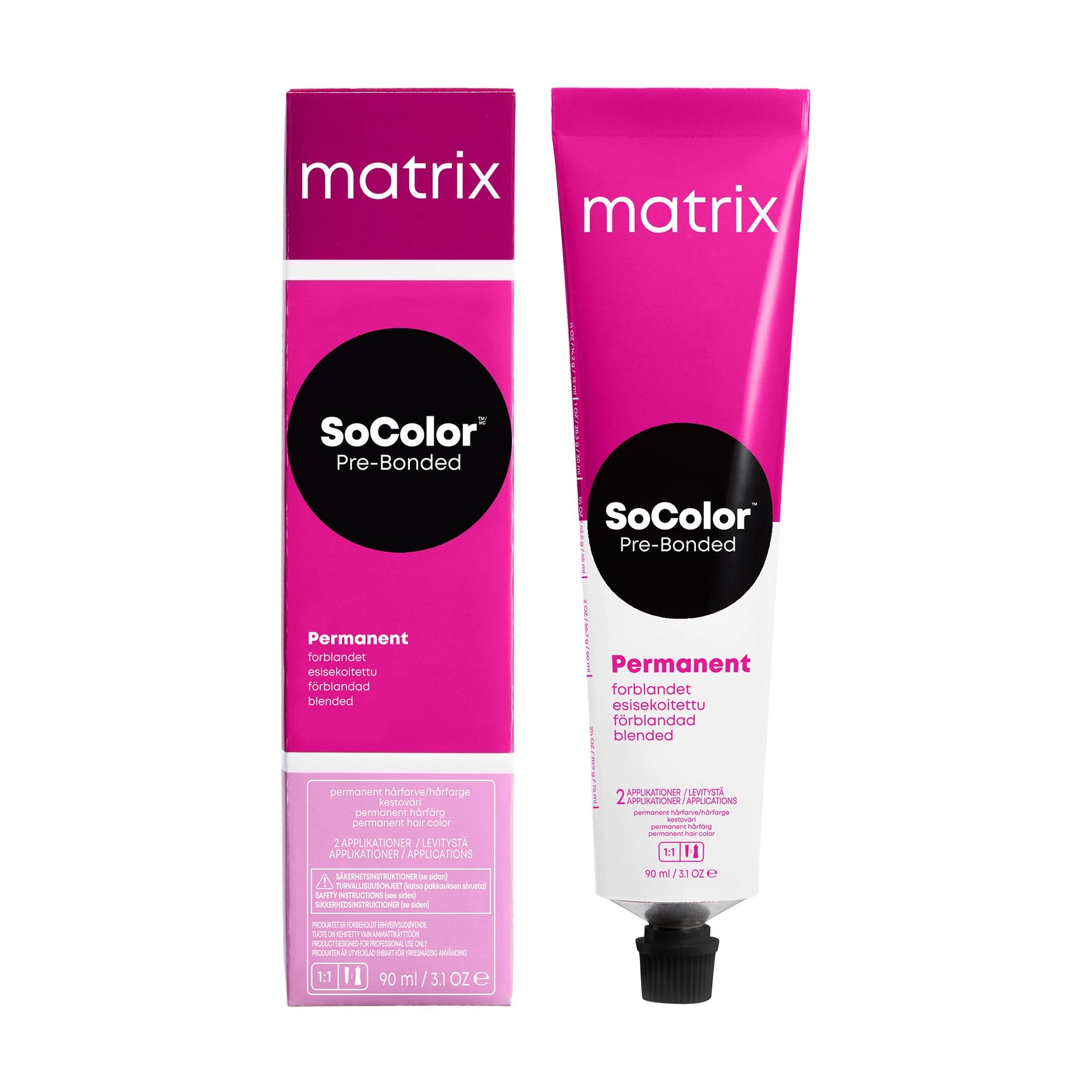 Matrix Стійка крем-фарба для волосся SoСolor Beauty (Pre-Bonded Permanent) 5A, 90 мл - фото N1