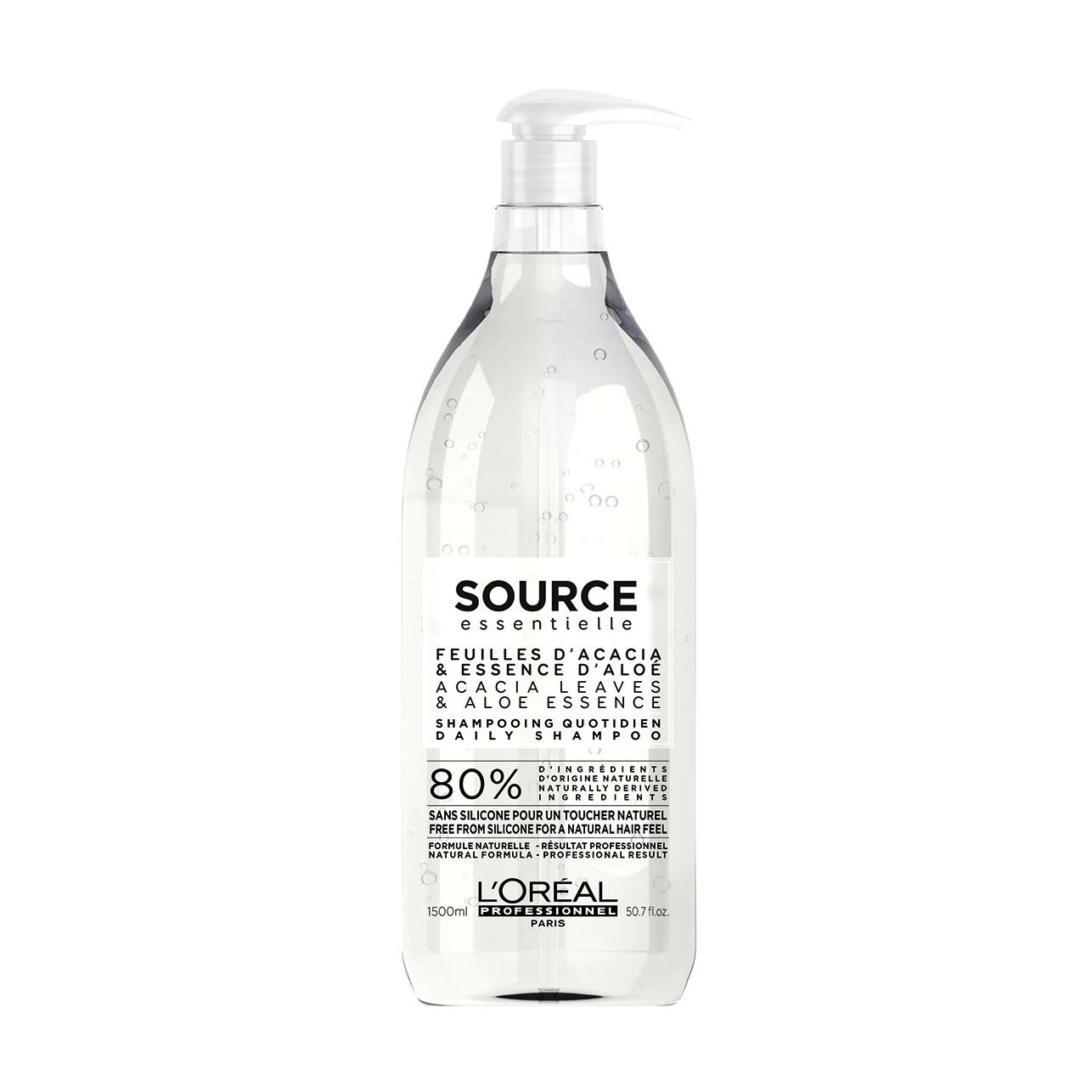 L'Oreal Professionnel Шампунь для щоденного використання Source Essentielle Daily Shampoo Есенція алое, для всіх типів волосся, 1.5 л - фото N1