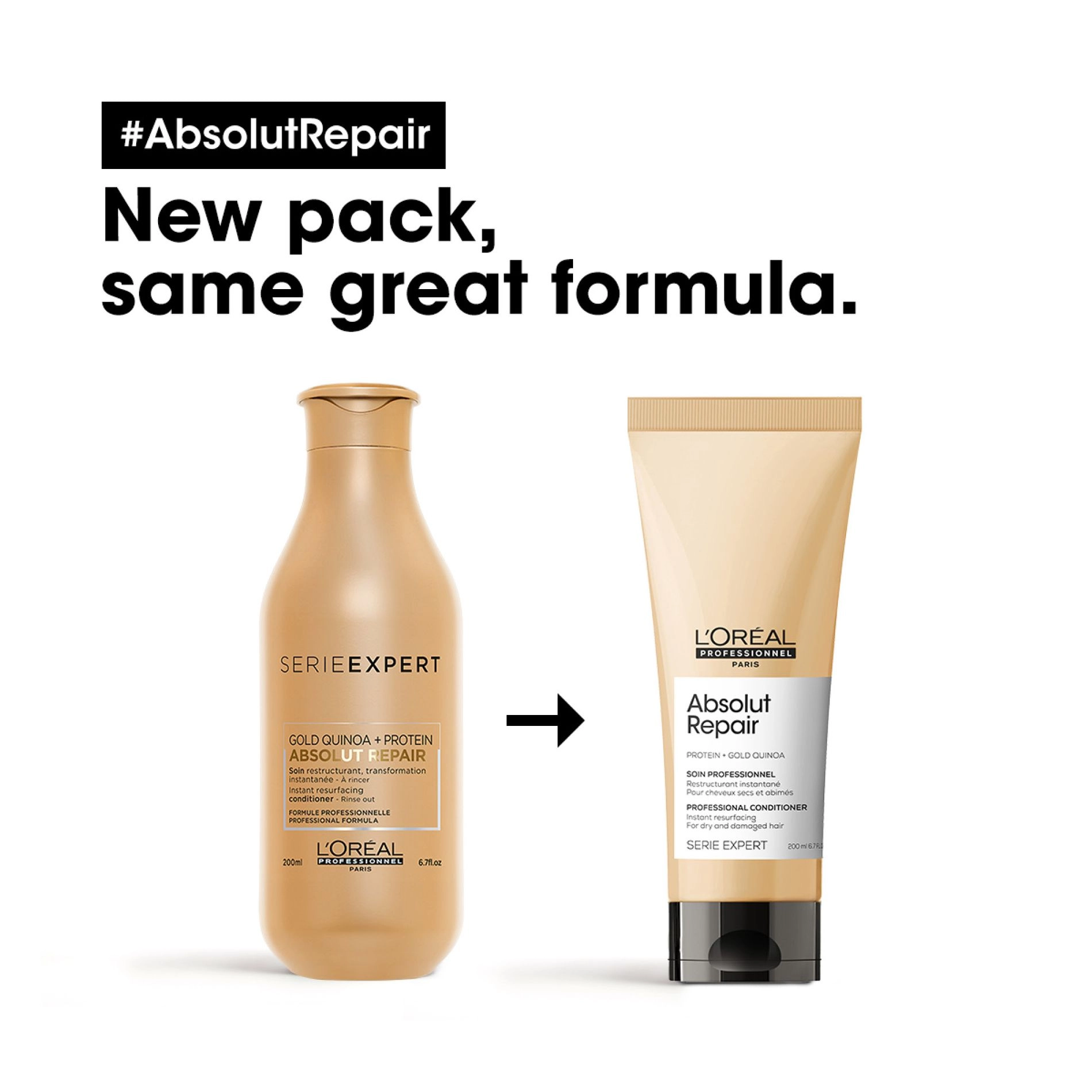 L'Oreal Professionnel Кондиціонер для інтенсивного відновлення пошкодженого волосся Serie Expert Absolut Repair Conditioner - фото N3