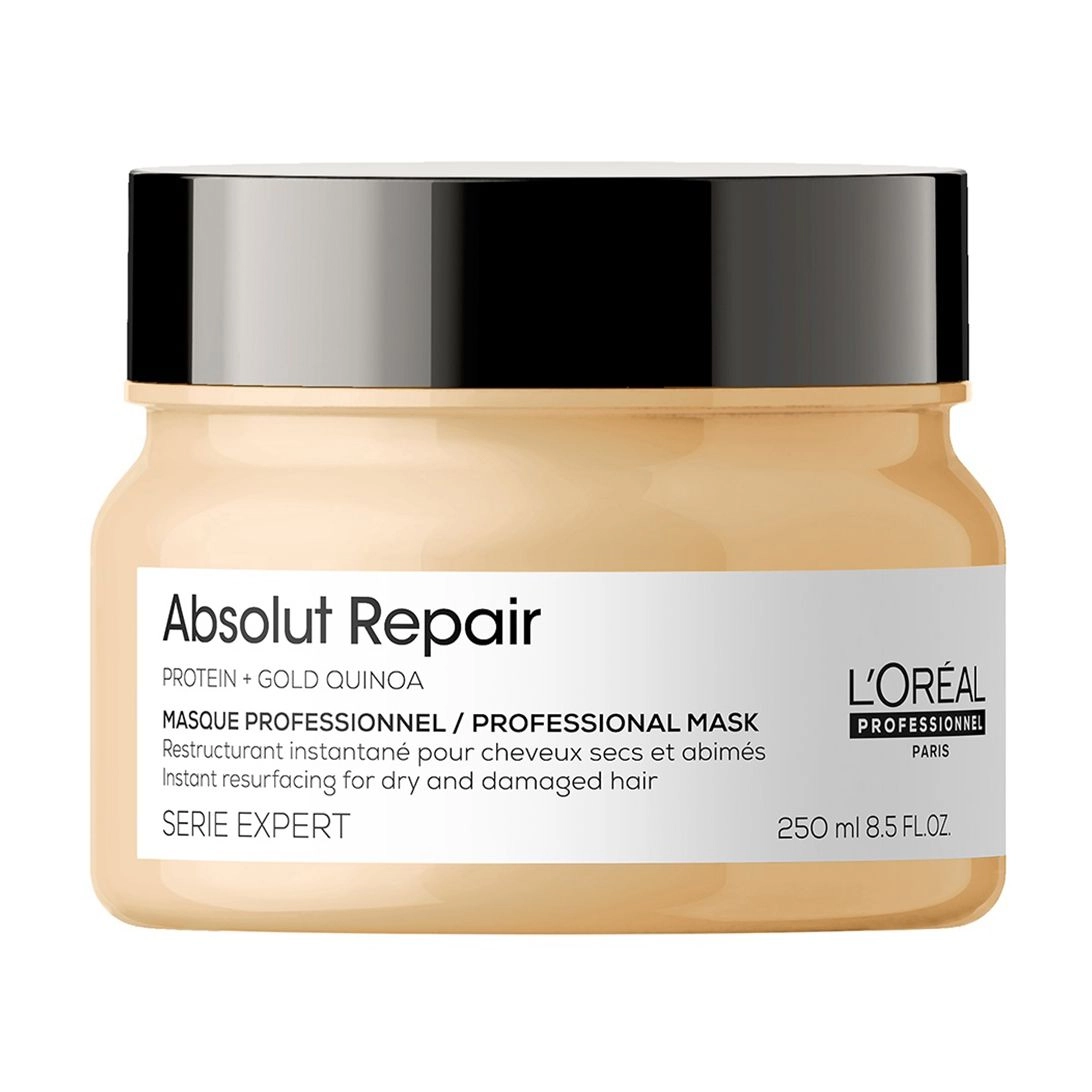 L'Oreal Professionnel Восстанавливающая маска Serie Expert Absolut Repair Protein + Gold Quinoa для поврежденных волос - фото N1