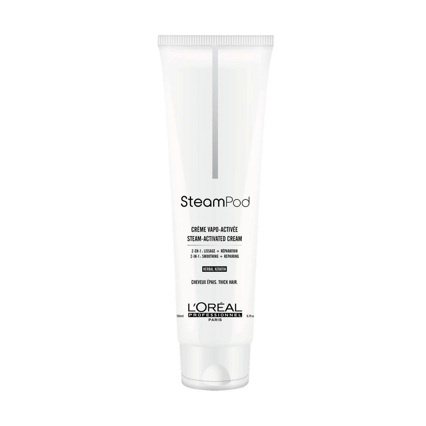 L'Oreal Professionnel Розгладжувальний крем Steampod Stem-Activated Cream для пошкодженого волосся, 150 мл - фото N1