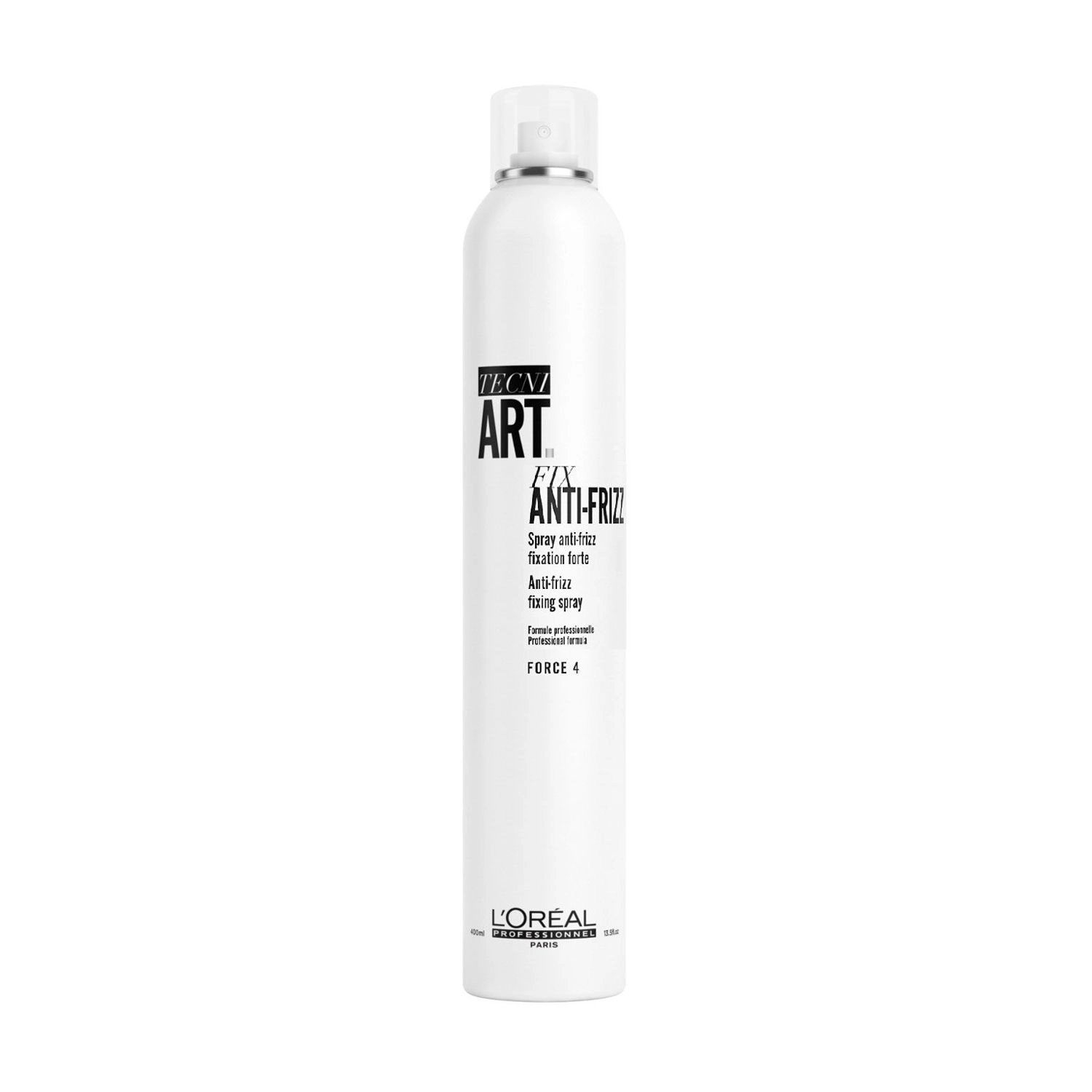 L'Oreal Professionnel Лак для волосся сильної фіксації з антистатичним ефектом Tecni.art Fix Anti-Frizz Force 4, 400 мл - фото N1