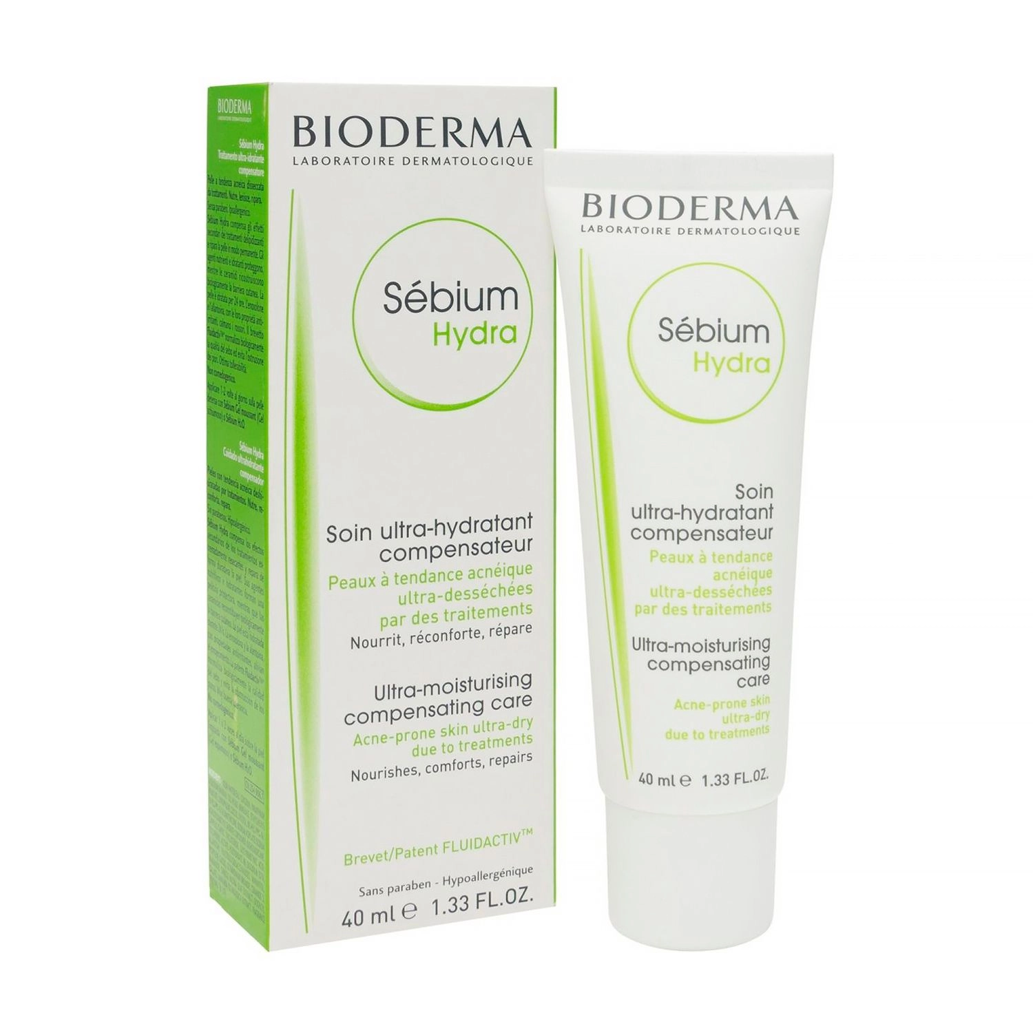 Bioderma Увлажняющий крем для лица Sebium Hydra Ultra-Moisturising Compensating Care, 40 мл - фото N1