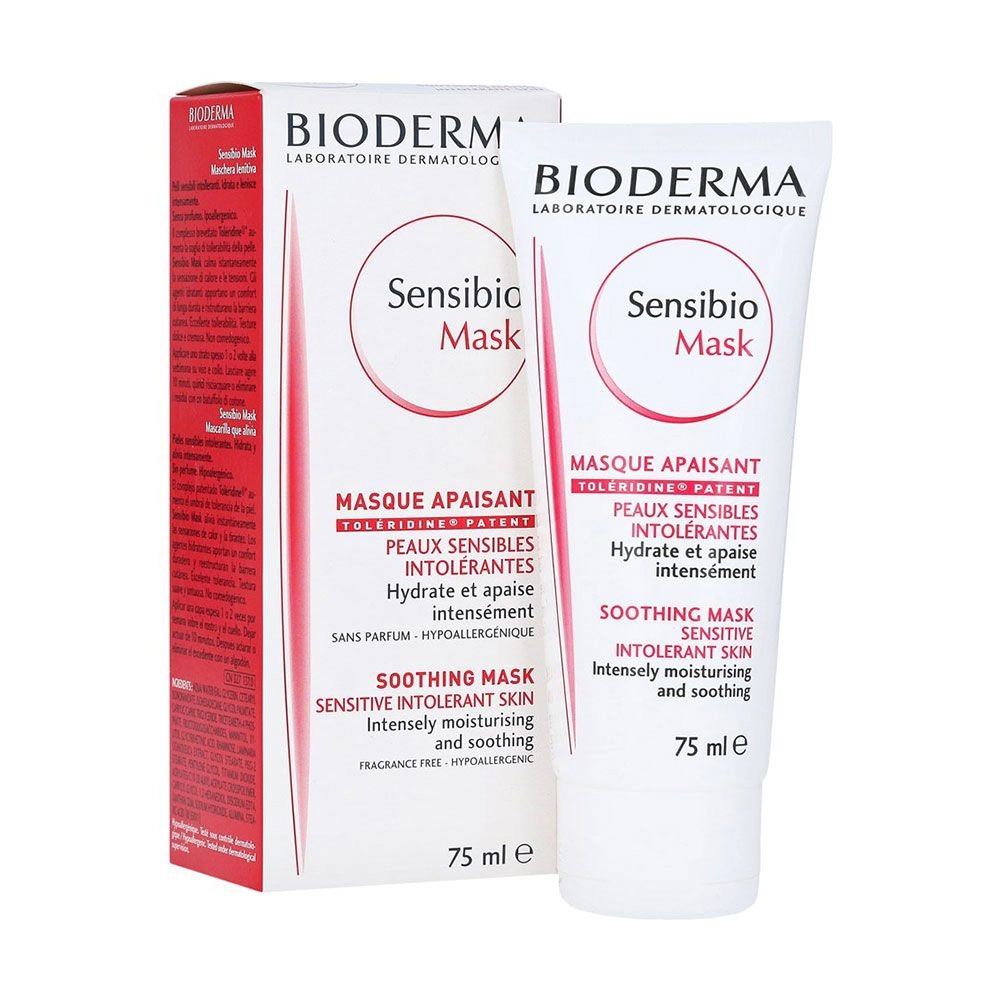 Bioderma Заспокійлива маска для обличчя Sensibio Soothing Mask для чутливої шкіри, 75 мл - фото N1