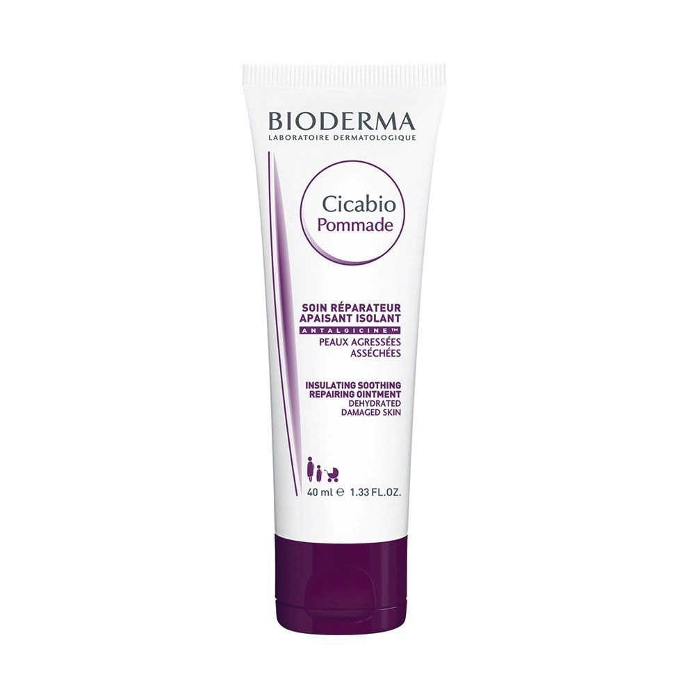 Bioderma Мазь Cicabio Pommad поновлююча для пошкодженої шкіри, 40 мл - фото N2