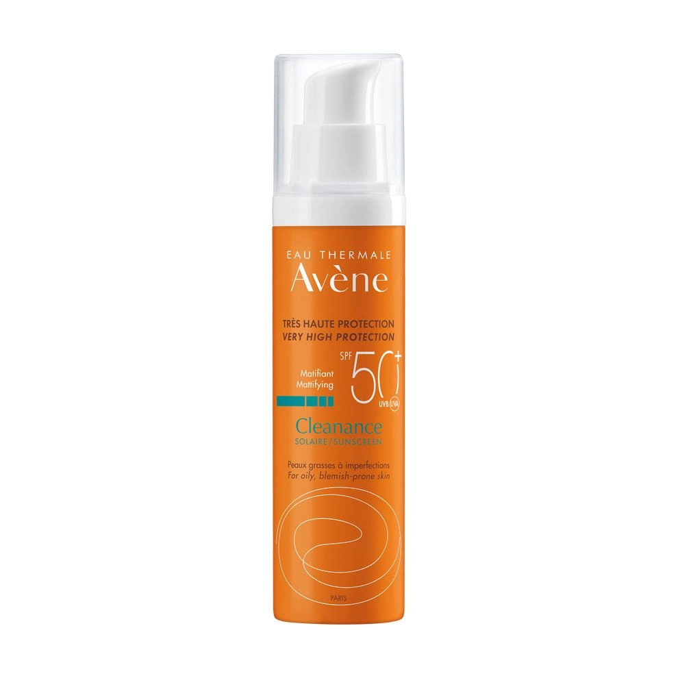 Avene Сонцезахисний крем Solaires Cleanance Sunscreen SPF50+ для жирної шкіри, 50 мл - фото N2