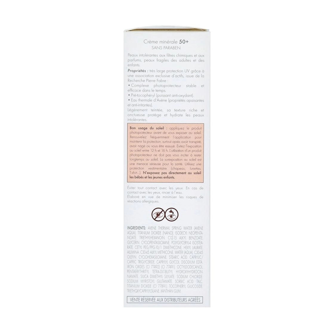 Avene Сонцезахисний мінеральний крем Solaires Mineral Cream SPF 50+, 50 мл - фото N2