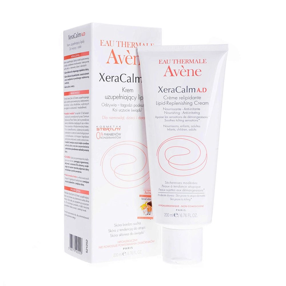 Avene Крем для очень сухой и атопичной кожи Peaux Seches XeraCalm A.D Creme Relipidant, 200 мл - фото N1