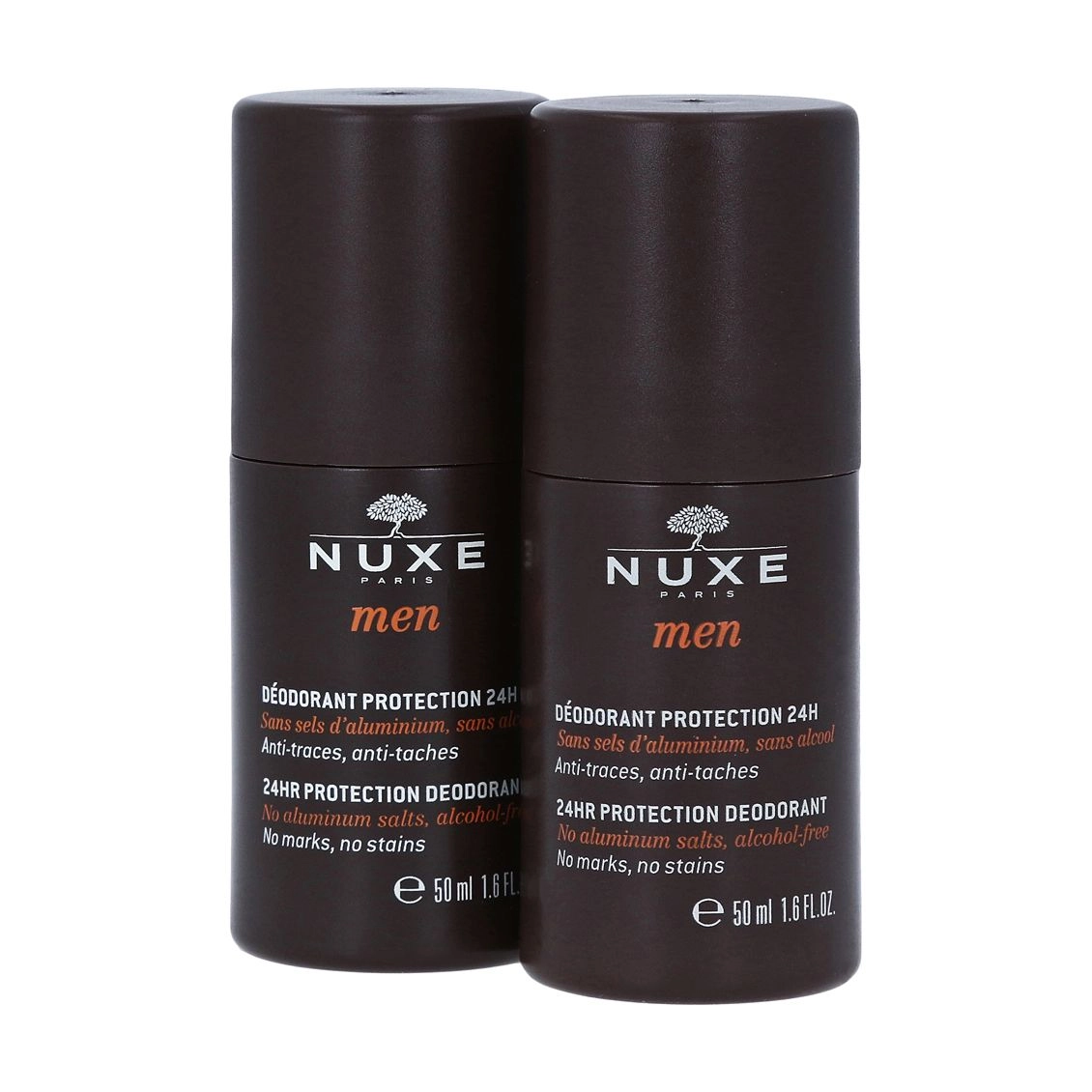 Nuxe Набір Men 24hr Protection Deodorant чоловічий кульковий дезодорант, 2х50 мл - фото N1