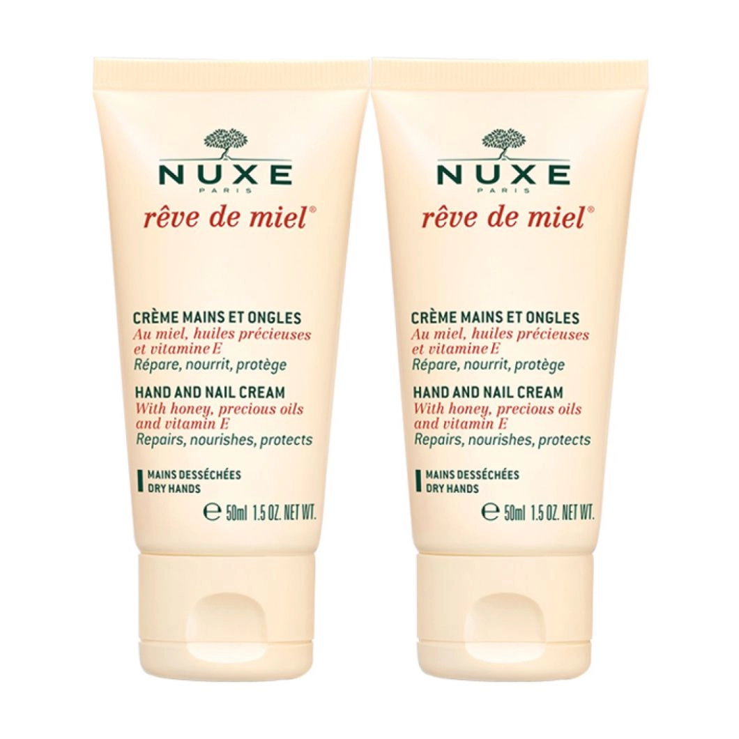 Nuxe Набір Reve de Miel Hand And Nail Cream Set Медова мрія, крем для рук і нігтів, 2х50 мл - фото N1