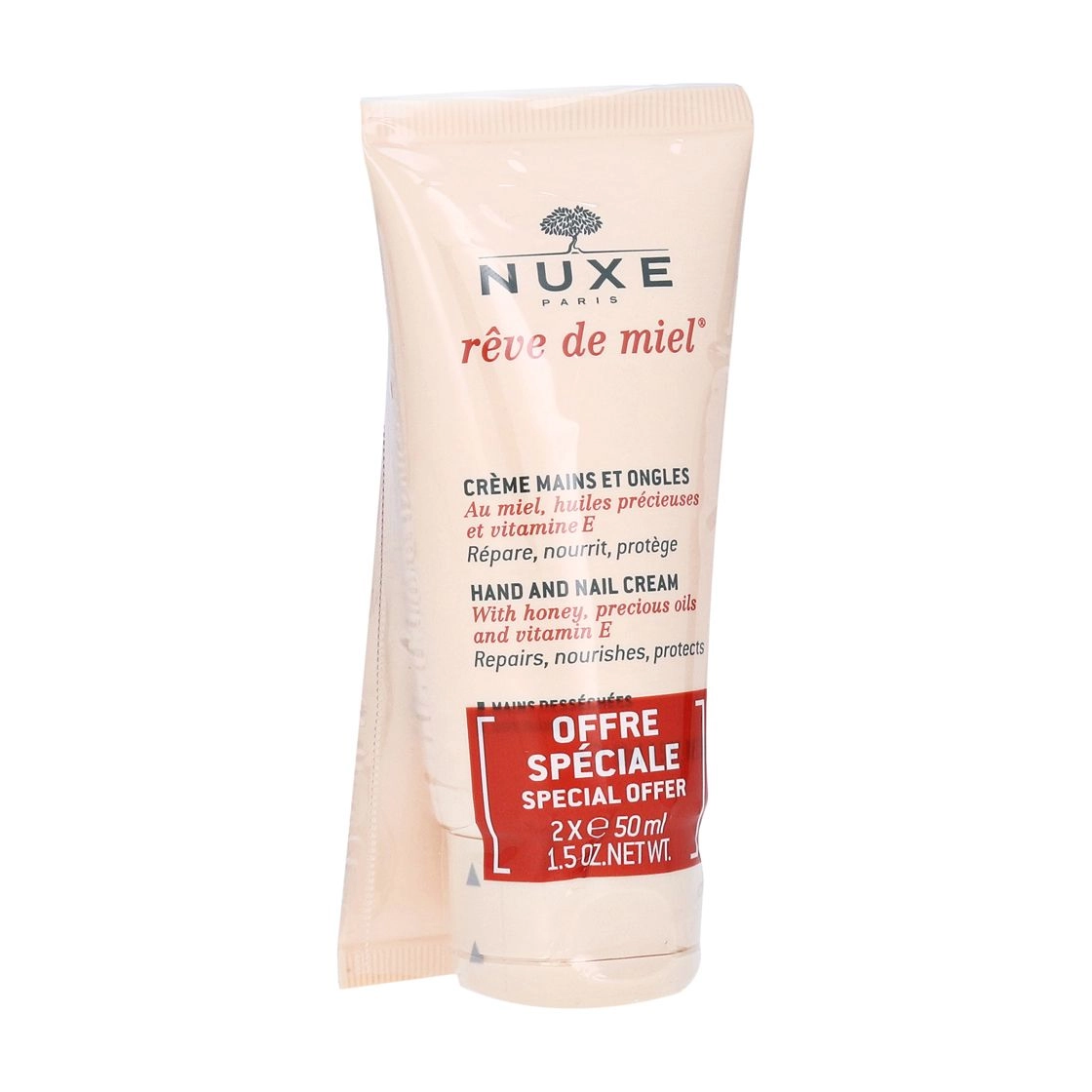 Nuxe Набор Reve de Miel Hand And Nail Cream Set Медовая мечта, крем для рук и ногтей, 2х50 мл - фото N2