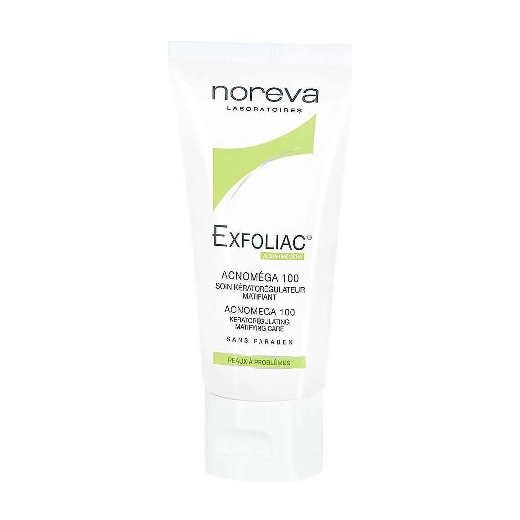 Noreva Pharma Крем для обличчя Exfoliac Acnomega 100, 30мл - фото N1