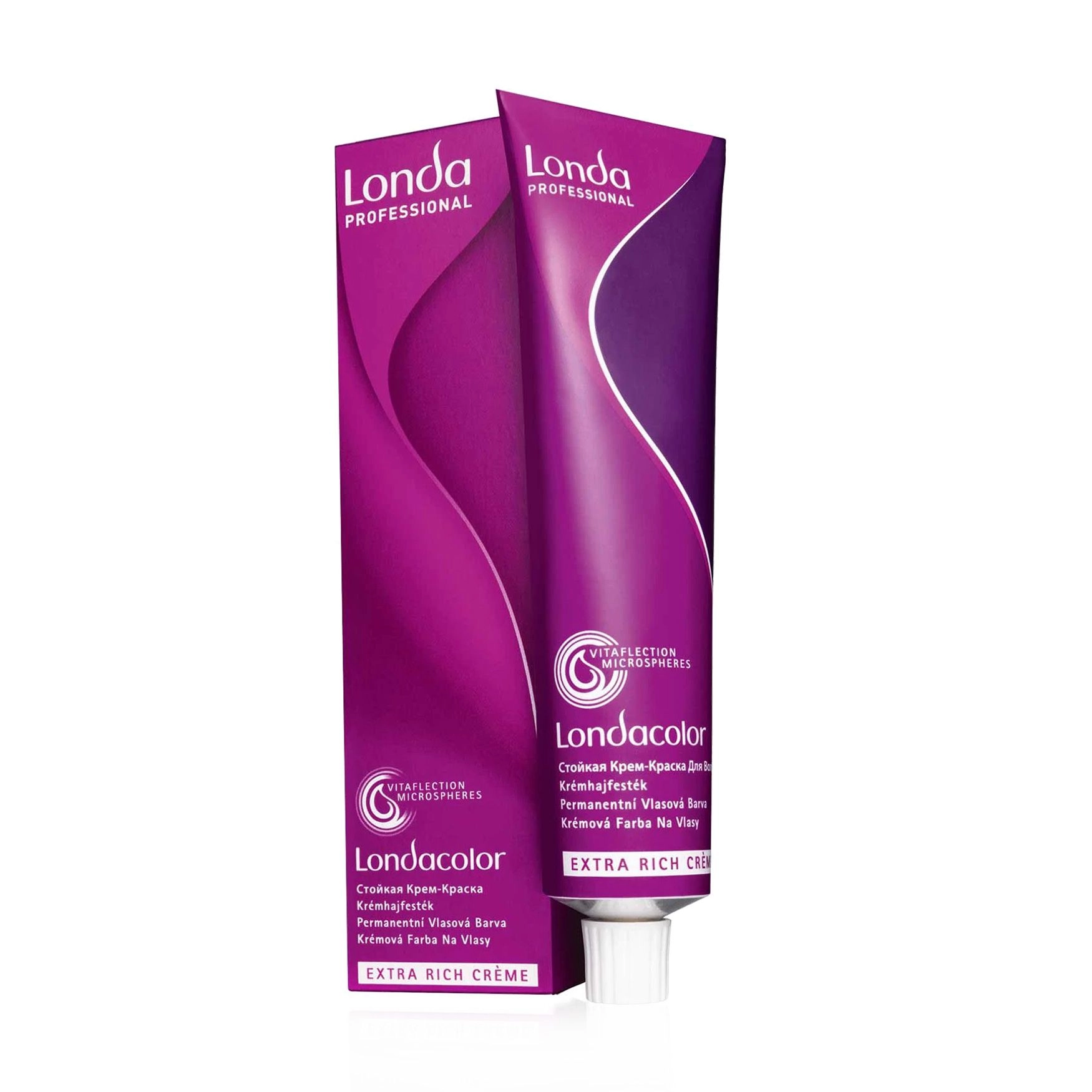 Londa Professional Стойкая крем-краска для волос Londacolor Extra Rich Creme 8/96 Светлый блонд сандрэ фиолетовый, 60 мл - фото N1
