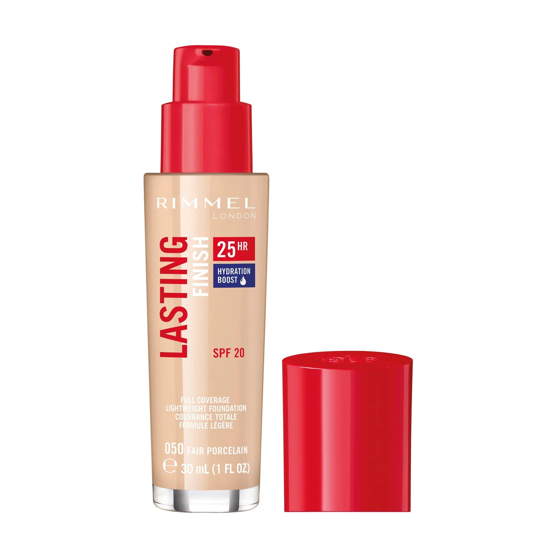 Rimmel Тональна основа Lasting Finish 25HR Hydration Boost Foundation SPF20, 30 мл - фото N2