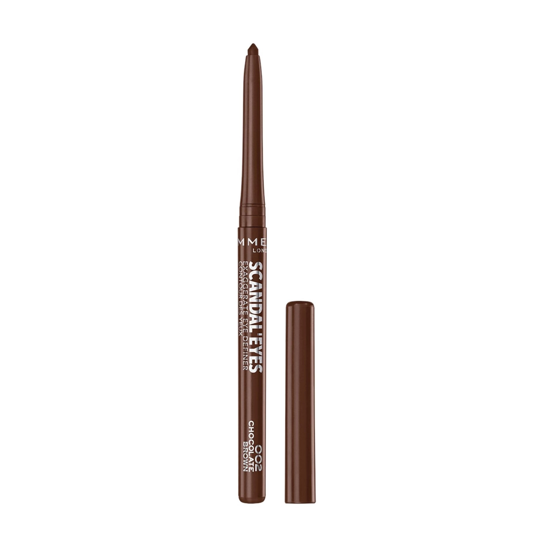 Rimmel Олівець для очей Scandal'Eyes Exaggerate Eye Definer, 002 Chocolate Brown, 0.35 г - фото N1