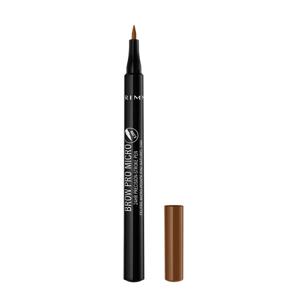 Rimmel Фломастер для брів Brow Pro Micro 24hr Precision-Stroke Pen, 002 Honey Brown, 1 мл - фото N1