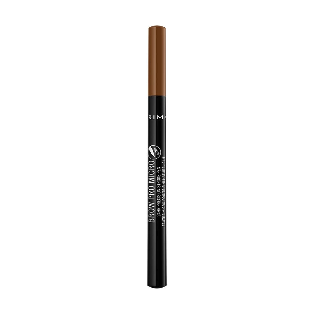 Rimmel Фломастер для брів Brow Pro Micro 24hr Precision-Stroke Pen, 002 Honey Brown, 1 мл - фото N2