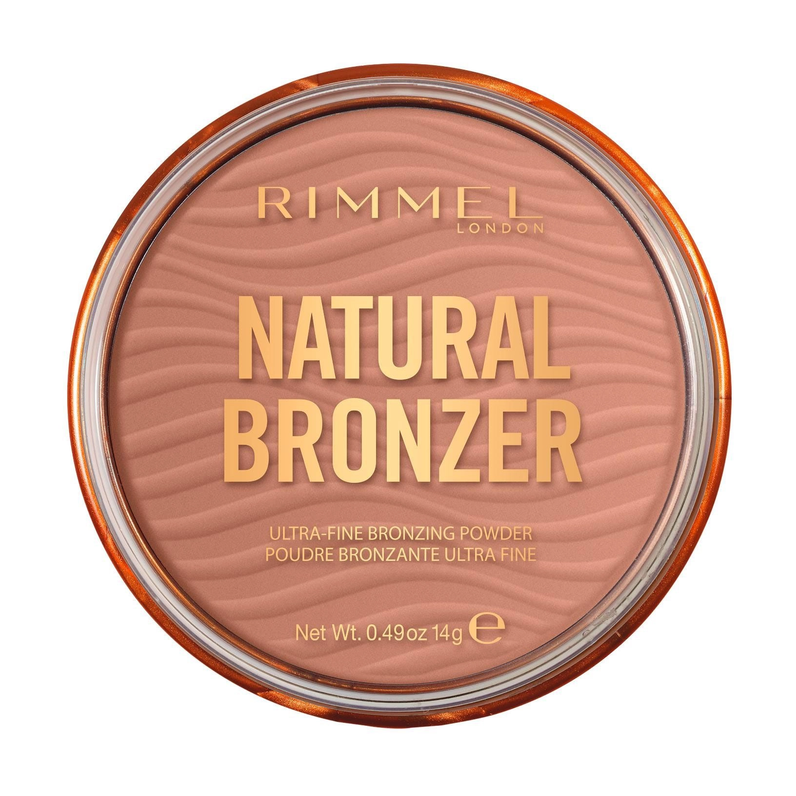 Rimmel Бронзирующая пудра для лица Natural Bronzer Waterproof Powder 001 Sunlight, 14 г - фото N1