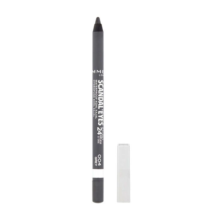 Rimmel Олівець для очей водостійкий Scandal Eyes 24 HR Waterproof Kohl Kajal Eyeliner 004 Grey, 1.3 г - фото N1