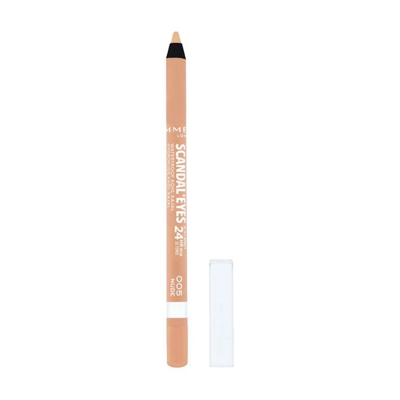 Rimmel Карандаш для глаз водостойкий Scandal Eyes 24 HR Waterproof Kohl Kajal Eyeliner 005 Nude,1.3 г - фото N1